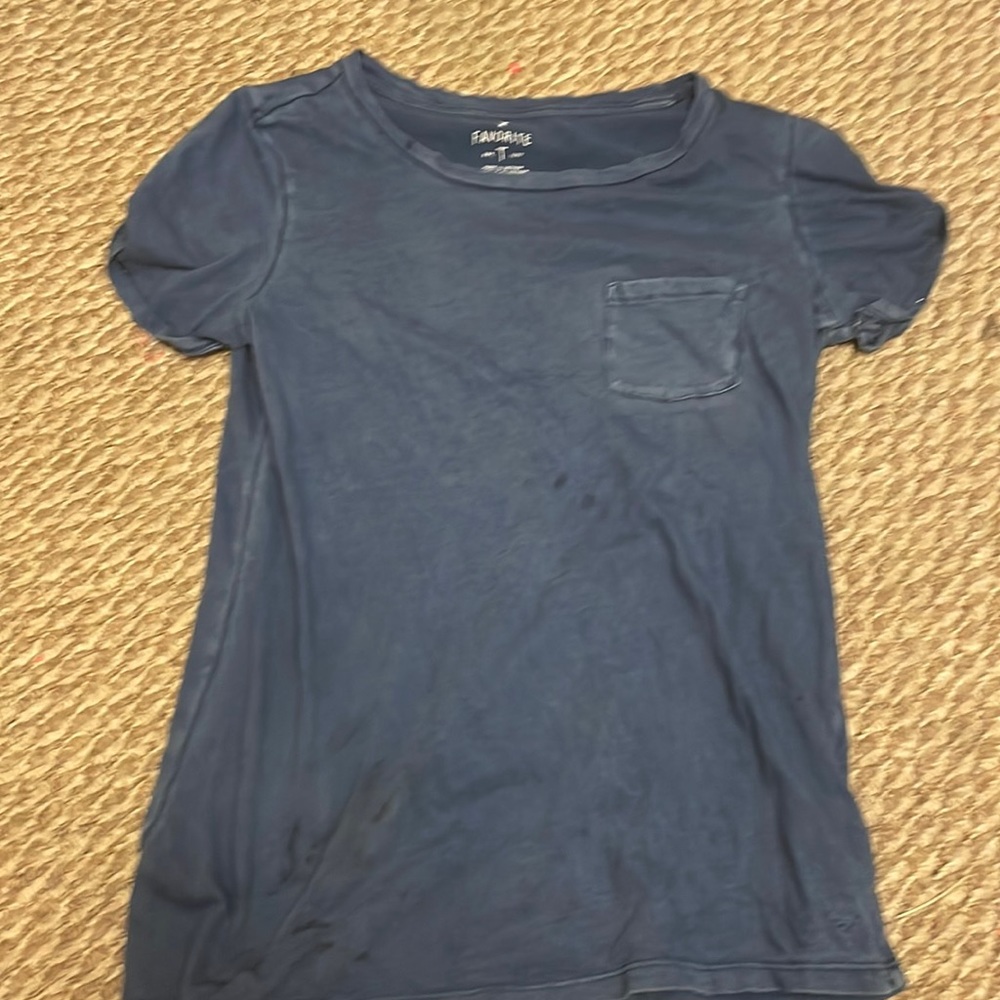 Plain blue tee